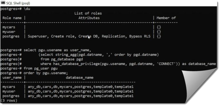 PostgreSQL list users - DatabaseFAQs.com