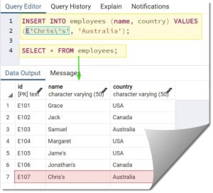 How to Escape Single Quote in PostgreSQL - DatabaseFAQs.com